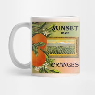 Sunset Brand crate label, circa 1912 Mug